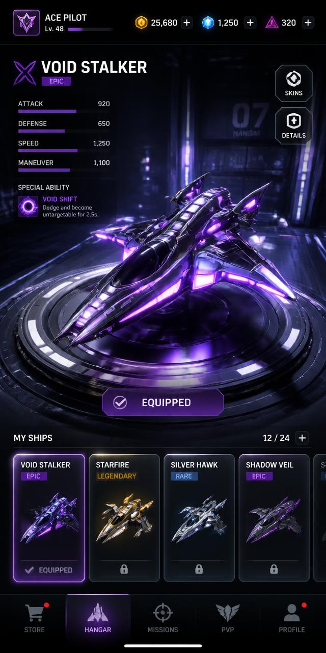 Uzeran ship customization hangar